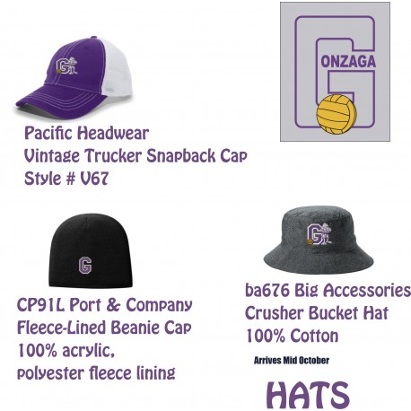 Gonzaga Water Polo Hat