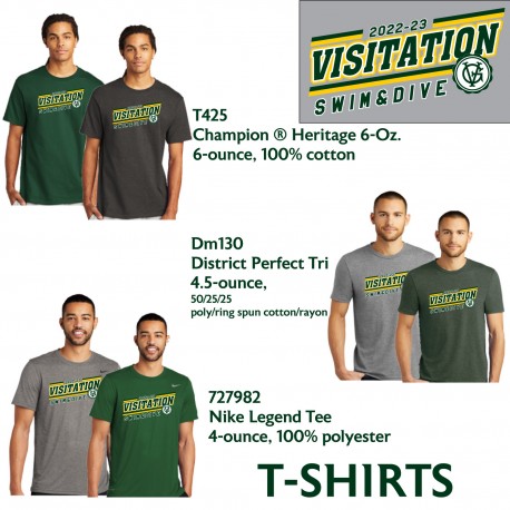 Visitation Swim & Dive T Shirts