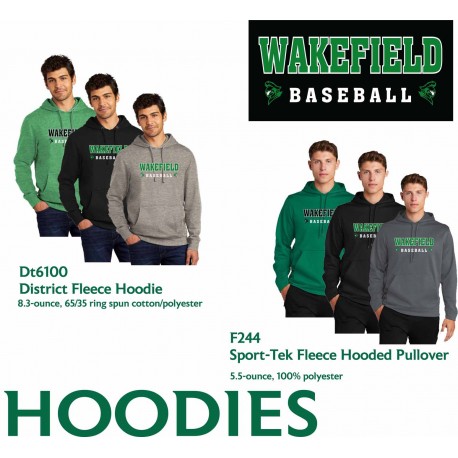 Wakefield Baseball Hoodies