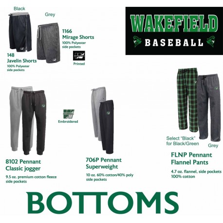 Wakefield Baseball Bottoms