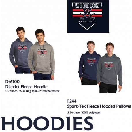 Woodson Baseball Hoodies