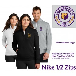 LB Golf Nike 1/2 zips