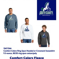 SoCo Baseball Comfort Colors Fleece