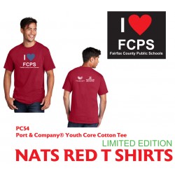 Educate Fairfax Nats Red T shirts