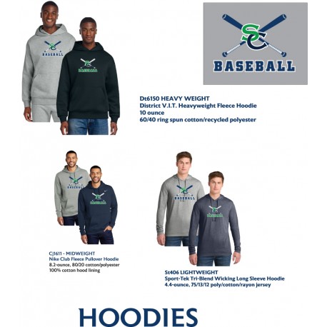 SoCo Baseball Hoodies