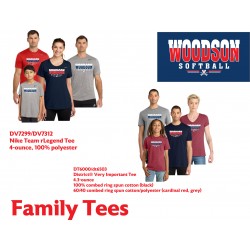 Woodson Softball Family T