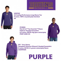 Lake Braddock Baseball Purple