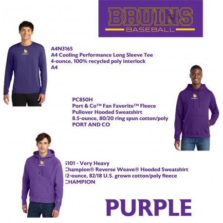 Lake Braddock Baseball Purple