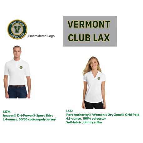 Uvm Lacrosse Polo Shirts