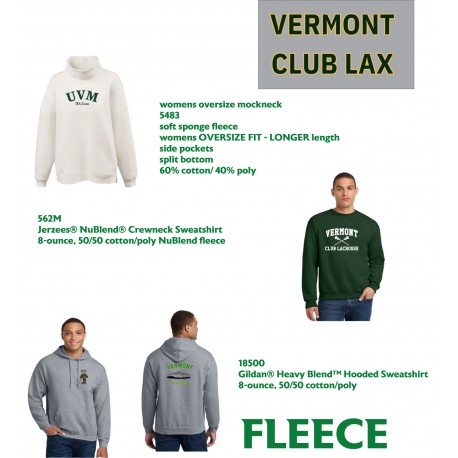 Uvm Lacrosse Fleece