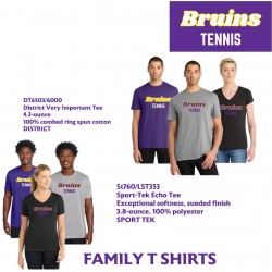 Lake Braddock G Tennis Family T shirts