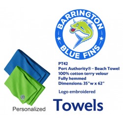 Blue Fins Towels