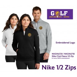 LB Golf Nike 1/2 zips