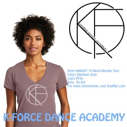 k-f AA6097 (V Neck Vintage Tee)