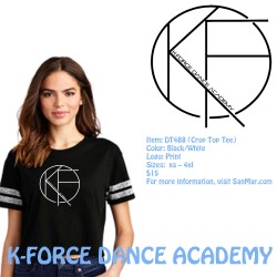 k-f DT488 (Crop Top Tee))