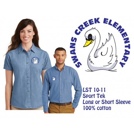 SC Denim shirts swan LSP10-11