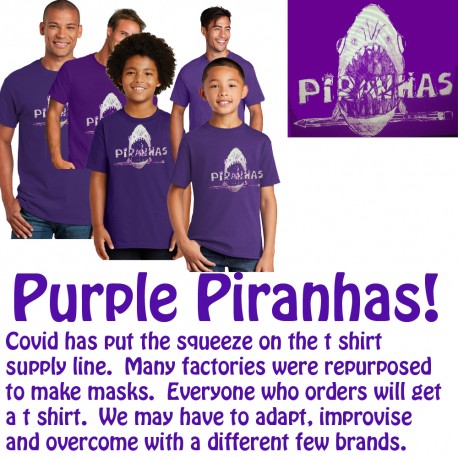 Purple Piranha t shirt