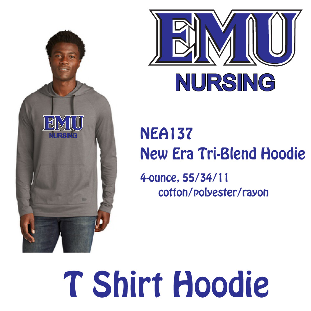 EMU Nursing Hooded T