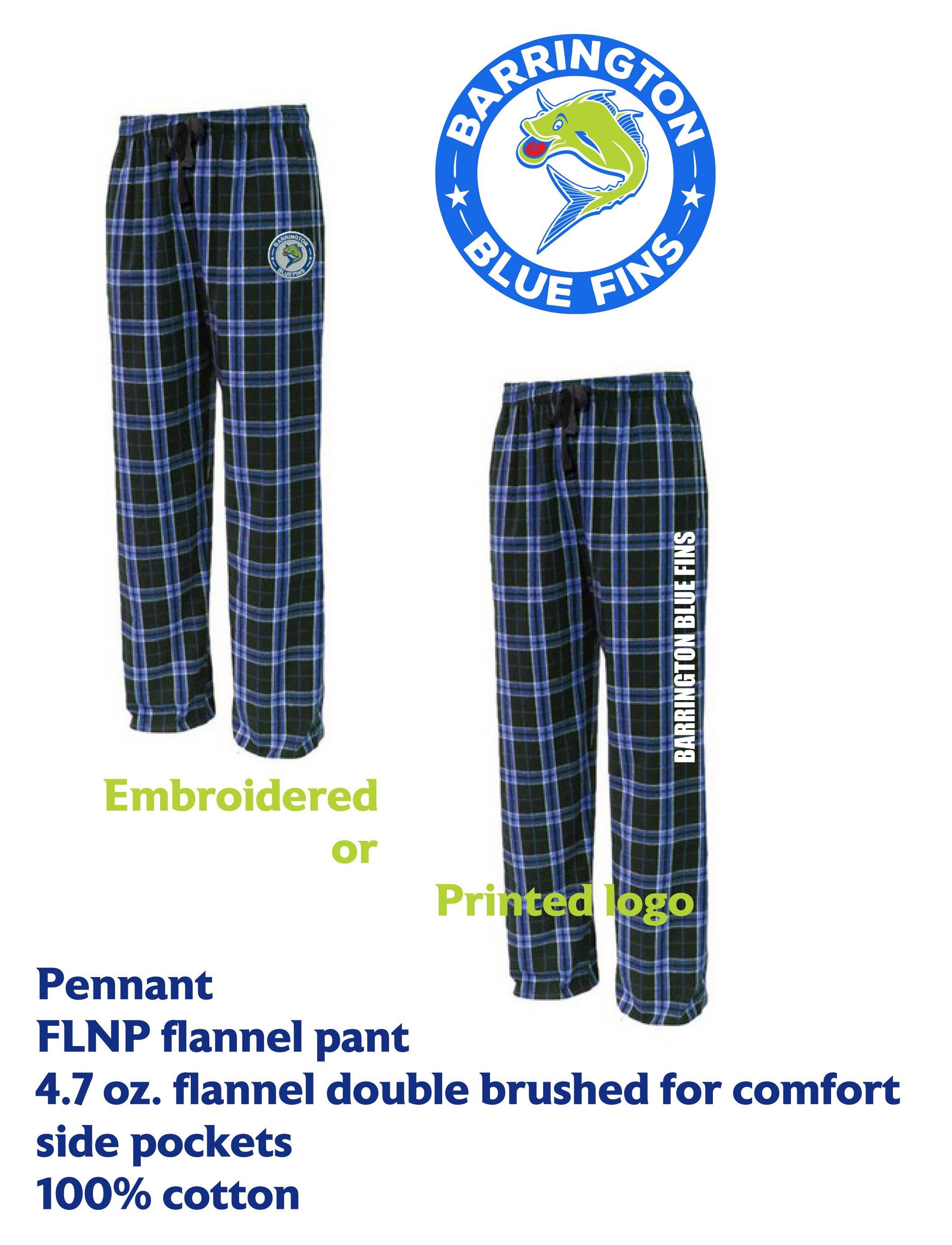 Blue Fins Pants