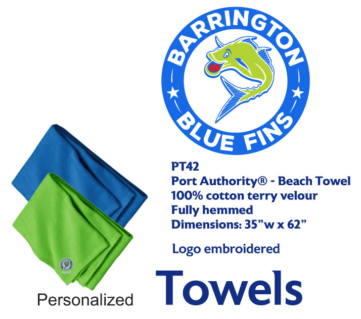 Blue Fins Towels