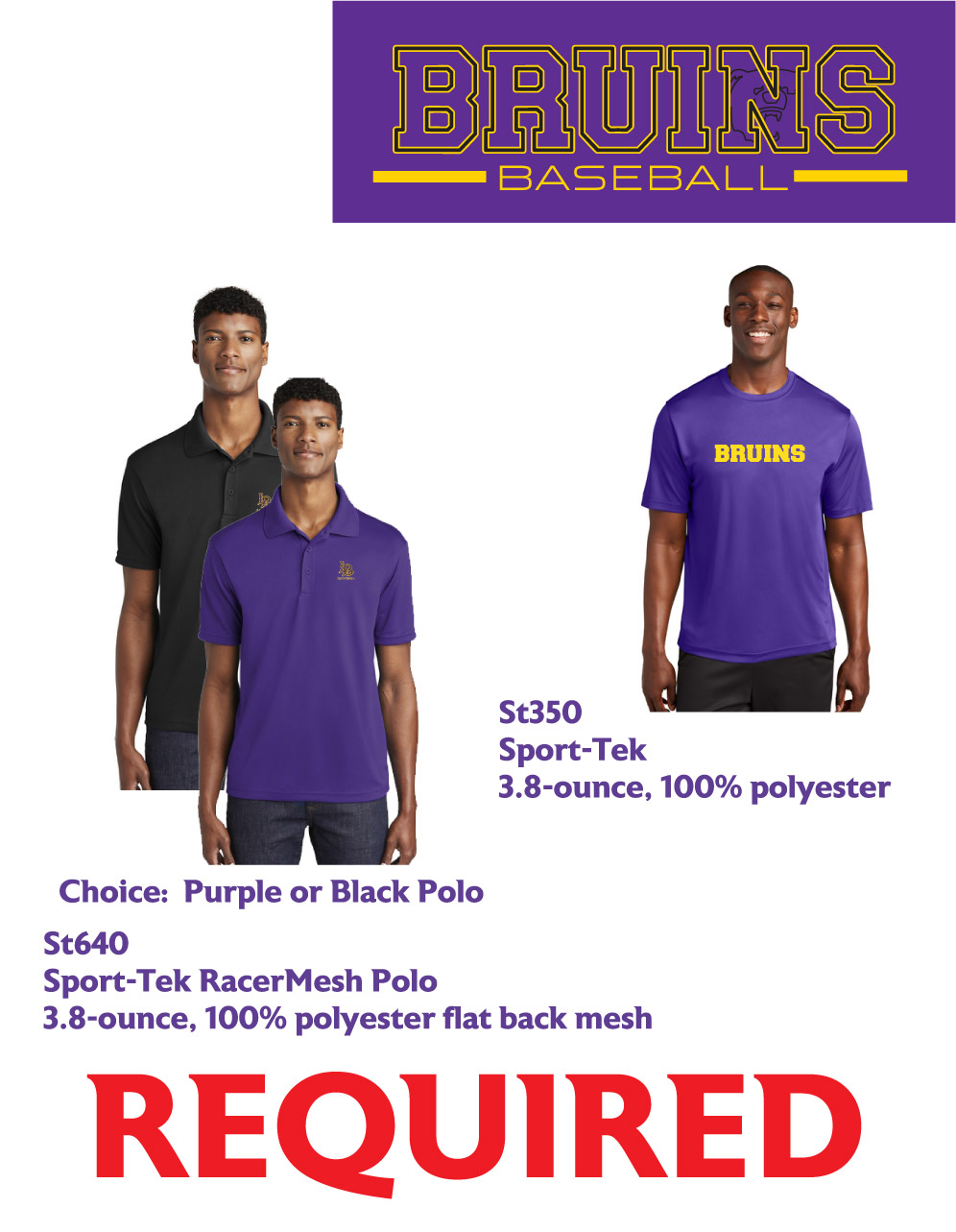 Lake Braddock Baseball Required