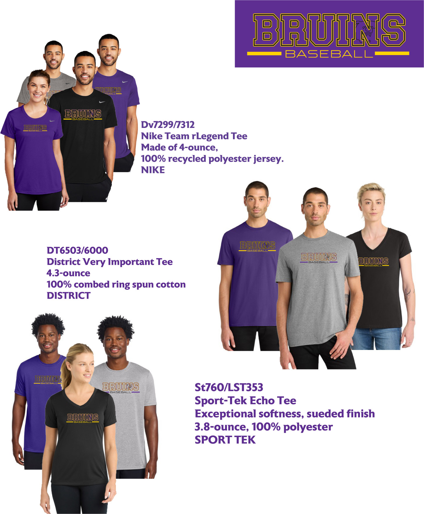 Lake Braddock Baseball T shirts