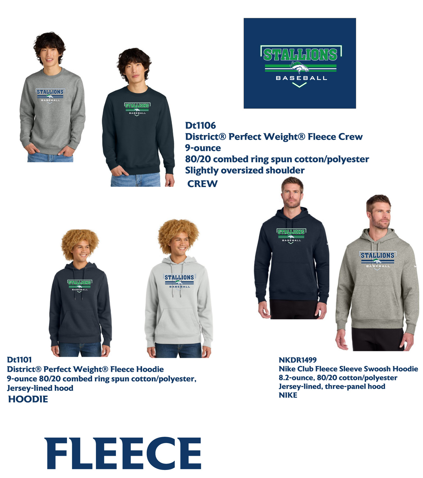 SoCo Baseball Fleece