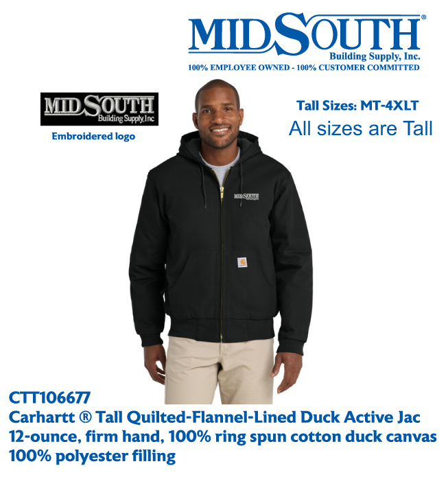 MidSouth Carhartt Tall Jacket