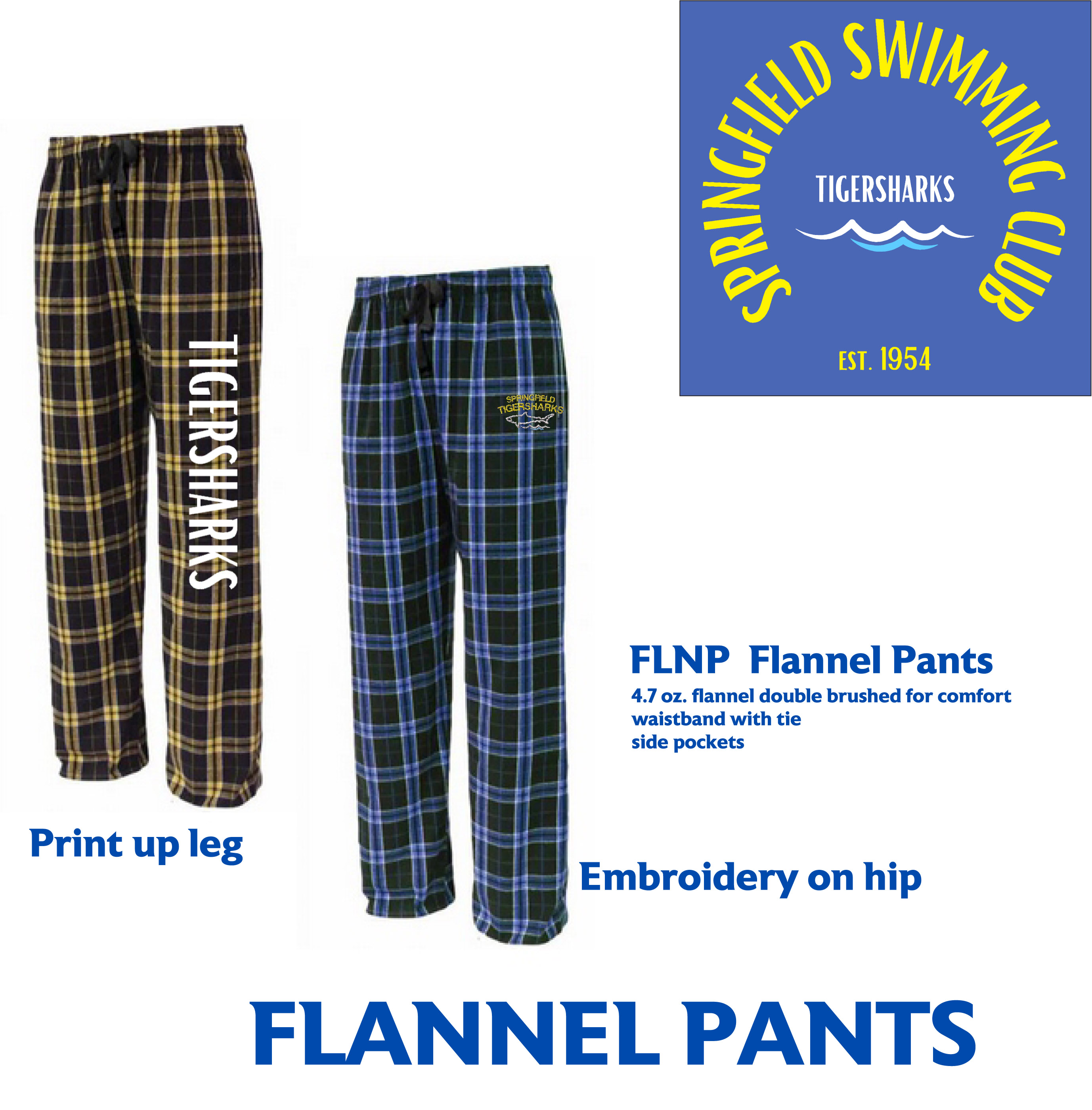 Tigersharks Flannel Pants