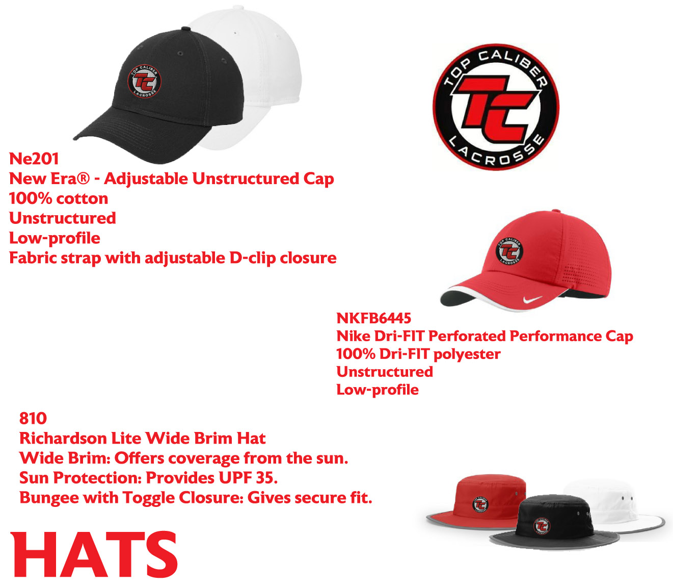 TC Lax Long hats